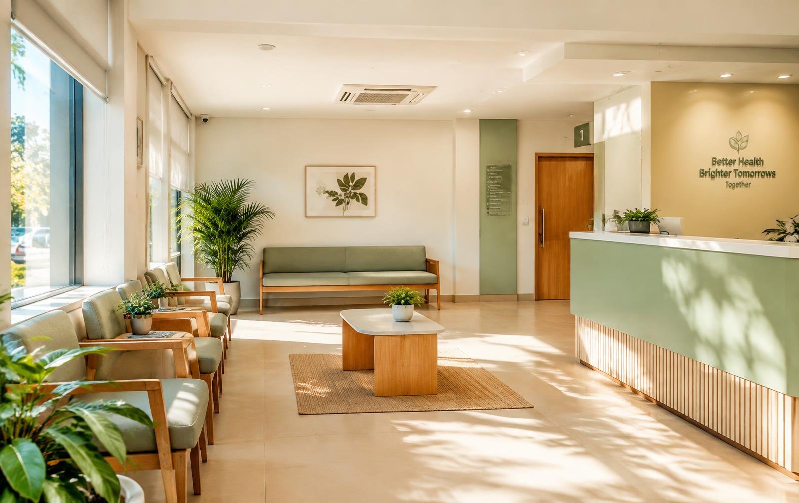 Calm healthcare setting (representative image)